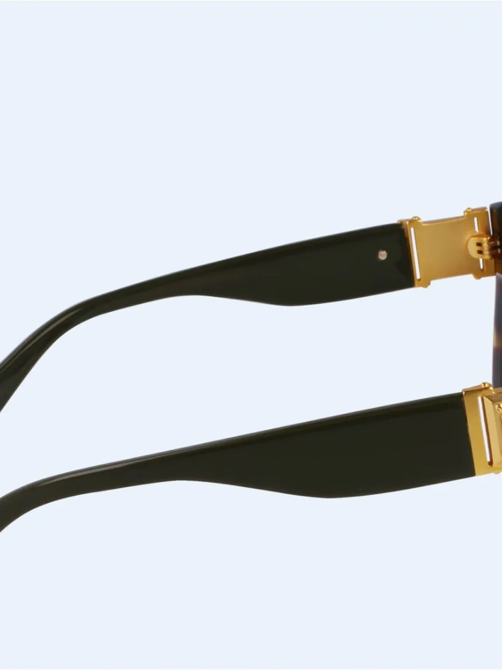 Karl Lagerfeld Burgundy Tortoiseshell Square Sunglasses with Gold Logo